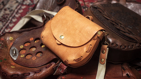 PATTERN: Fancy Laced Riveted Hip Bag