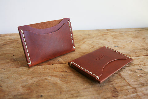 Standard Card Holder (Hand Waxed Red Lantern)