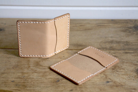Standard Folded Card Wallet (Natural)