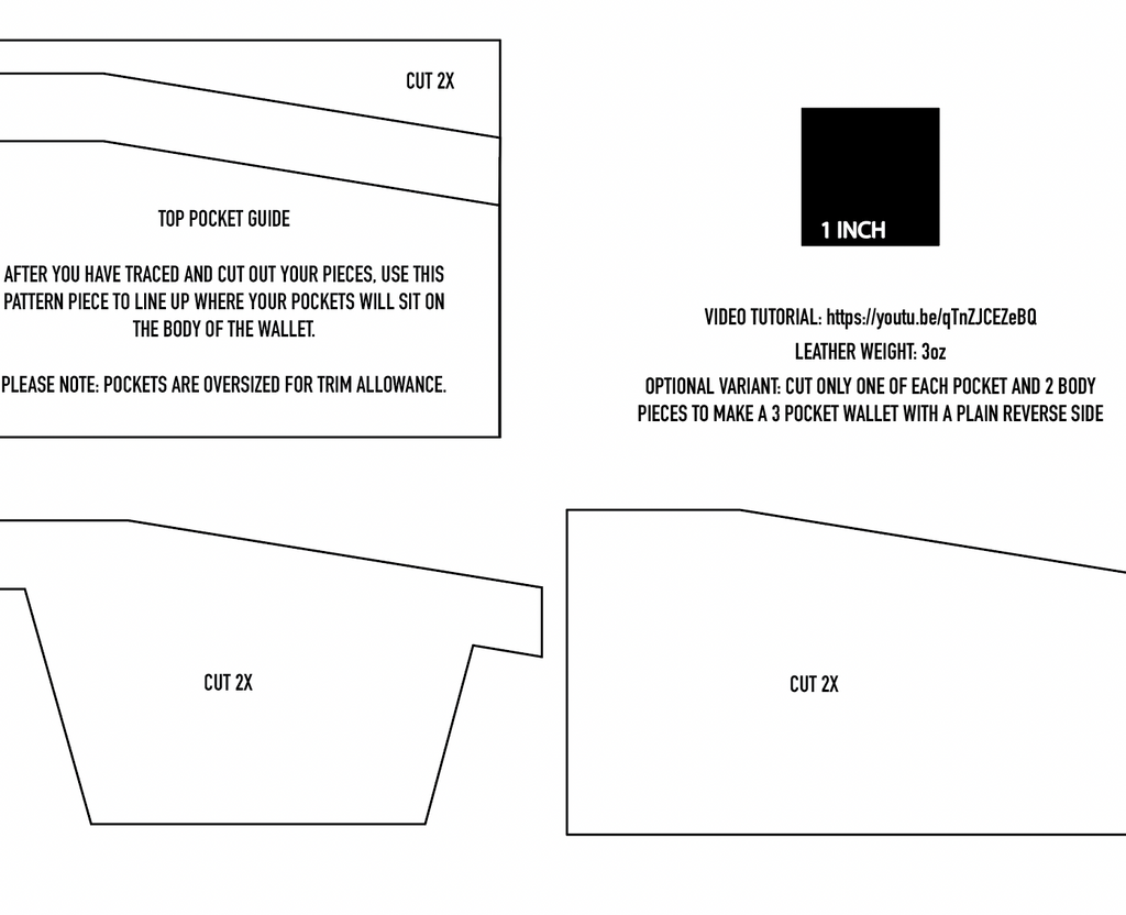 PATTERN: Slim Card Wallet | Corter Leather & Cloth