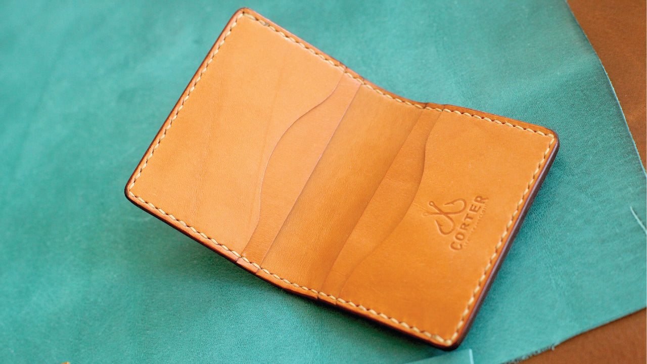 FACADE PATTERN ★ CLASSIC CARD WALLET 4 colors PATTERN: Timeless 4 Pocket Card Wallet | Corter Leather & Cloth