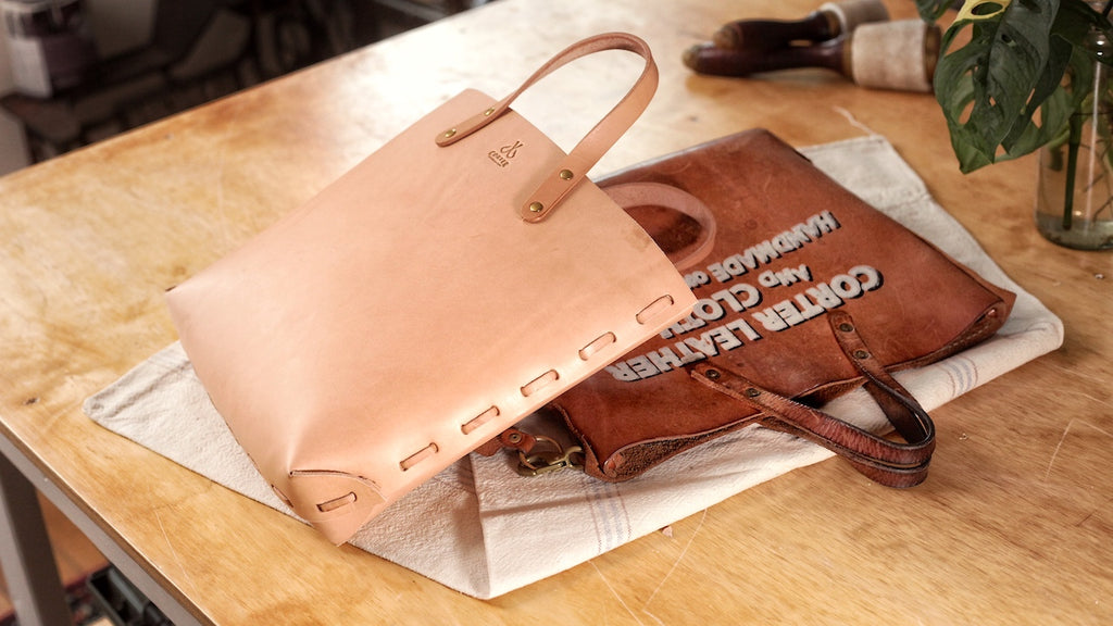 corter leather backpack PATTERN: Laced Tote Bag