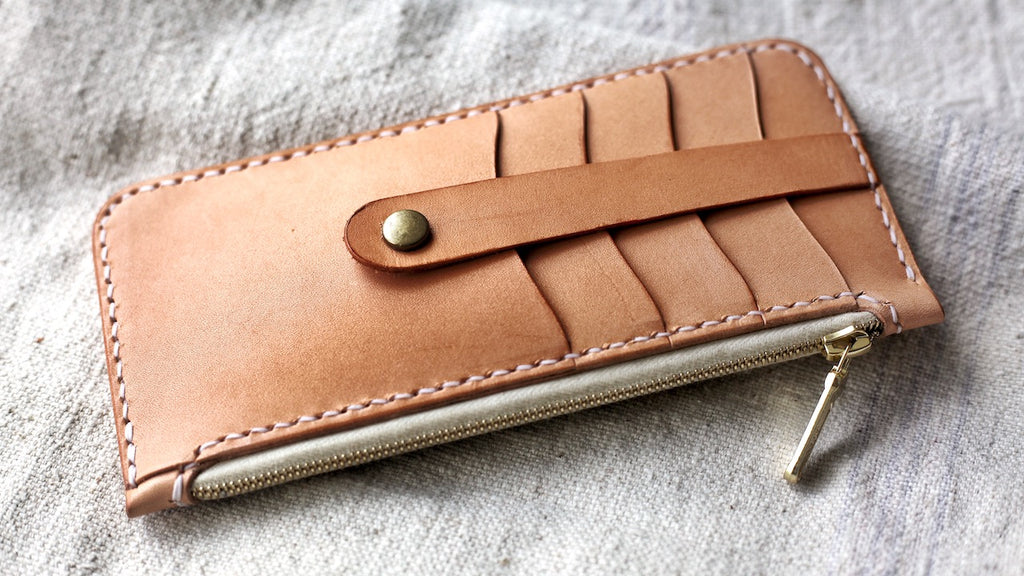 Plaid Pattern Long Wallet Zipper With Wristlet