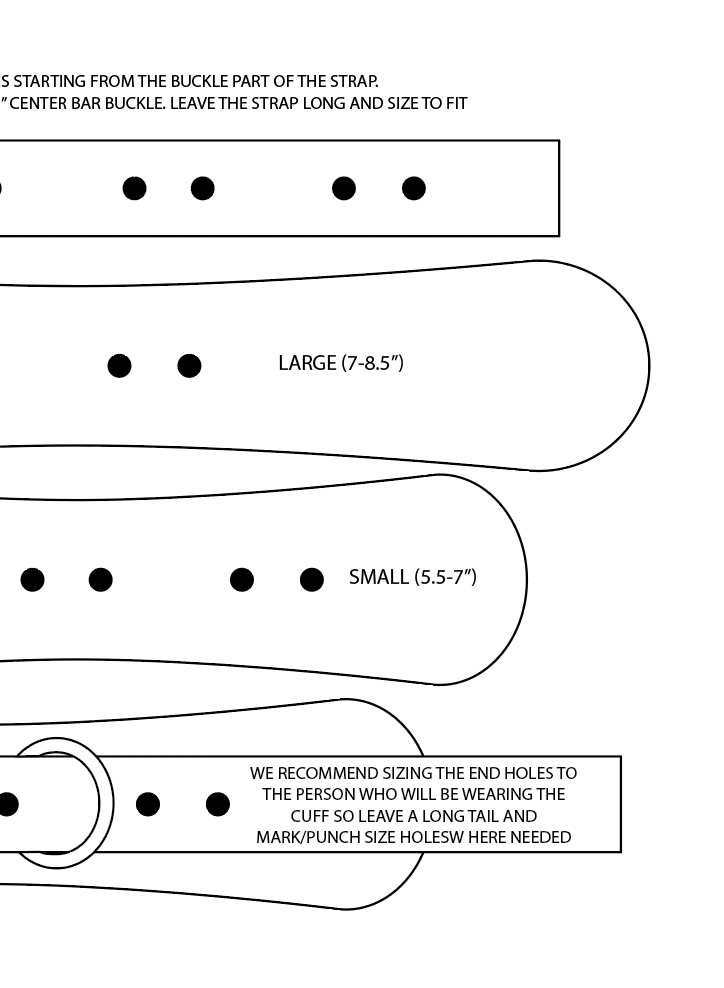 PATTERN: Cuff Bracelet | Corter Leather & Cloth